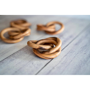 S/4 Wood Bangles Napkin Rings