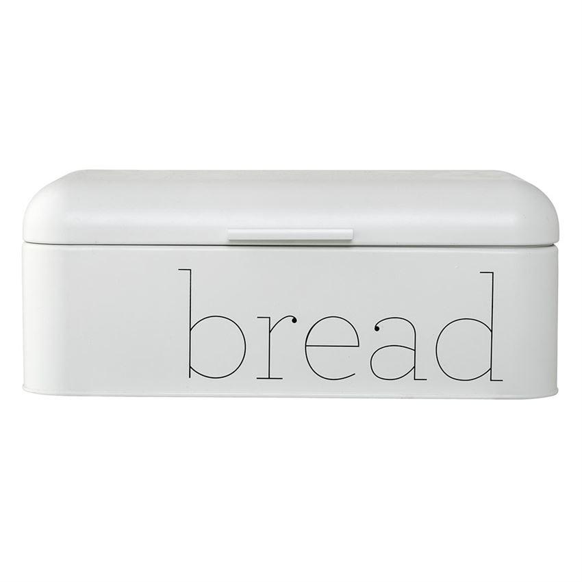 White Metal Bread Bin