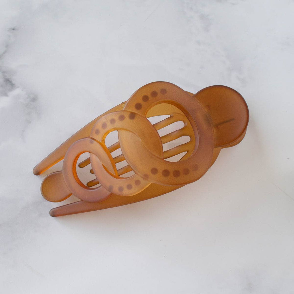 Hair Claw Clip | 3 O Rings | Ice Brown