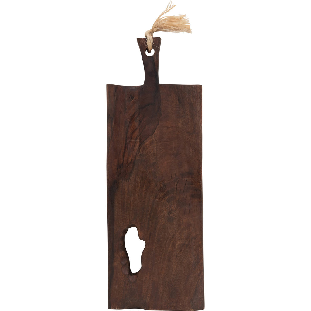 Mango Wood Cheese/Cutting Board w/Handle