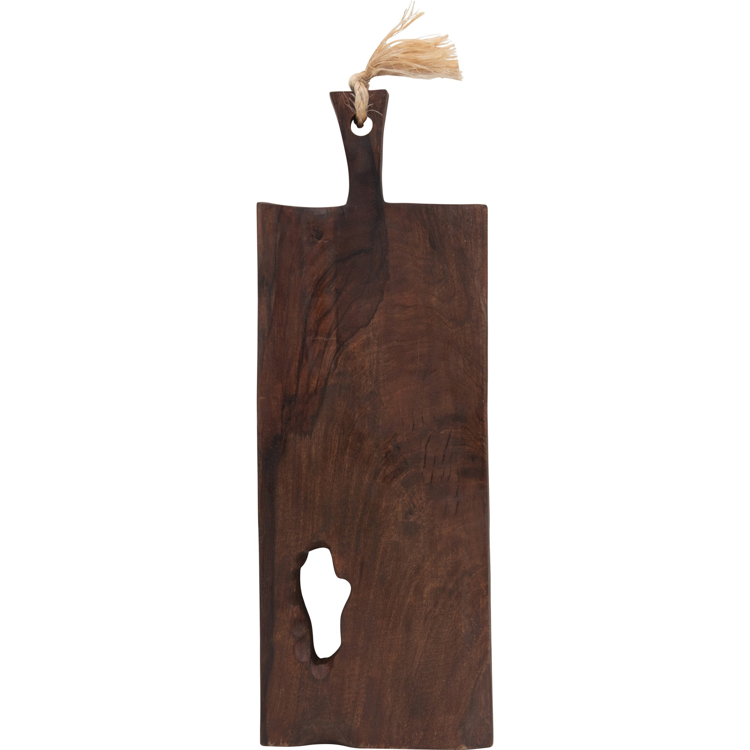 Mango Wood Cheese/Cutting Board w/Handle