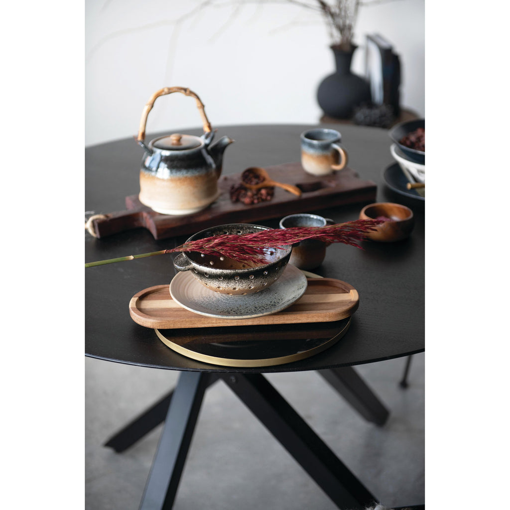 Mango Wood Cheese/Cutting Board w/Handle