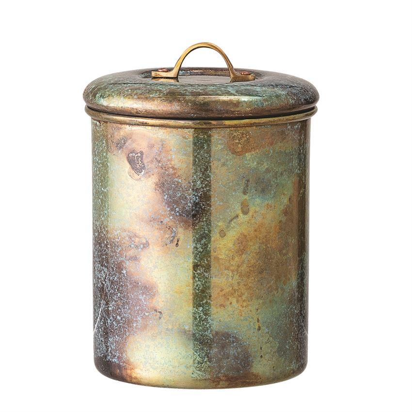 Stainless Steel Canister w/Oxidized Copper Finish
