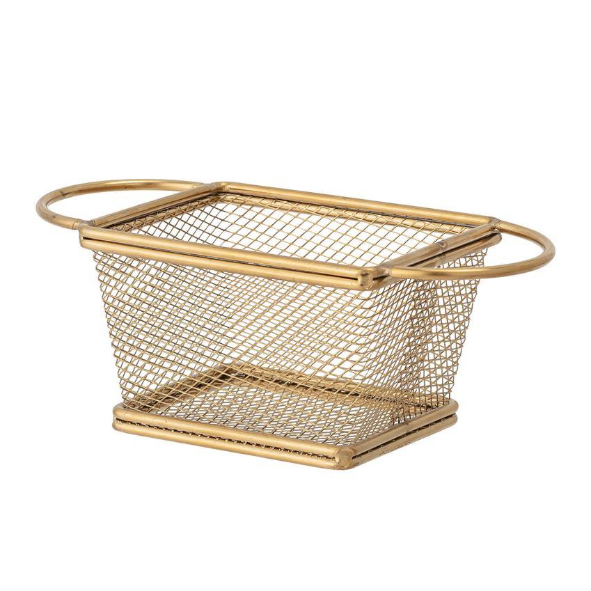 Gold Finish Stainless Steel Mesh Basket