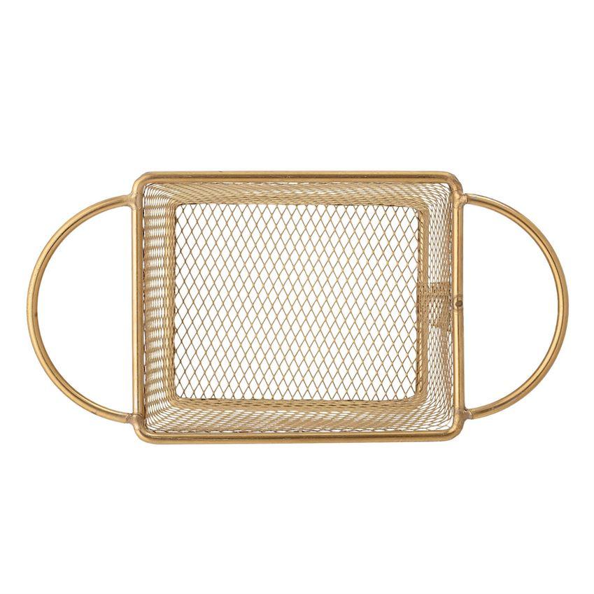 Gold Finish Stainless Steel Mesh Basket