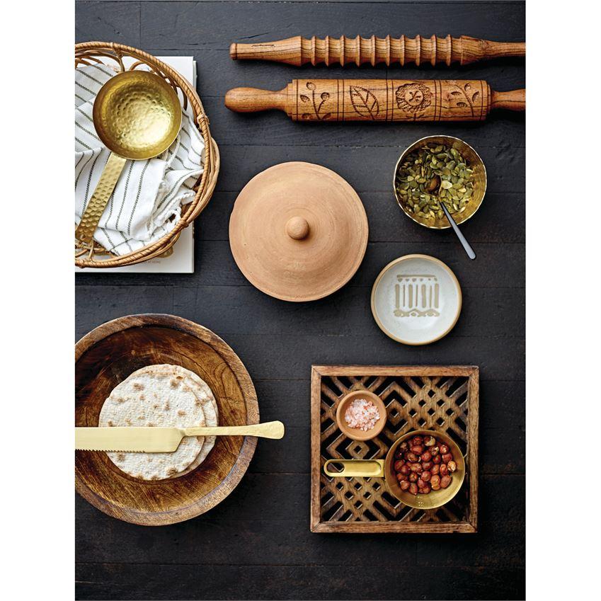 Hand-Carved Wood Rolling Pin