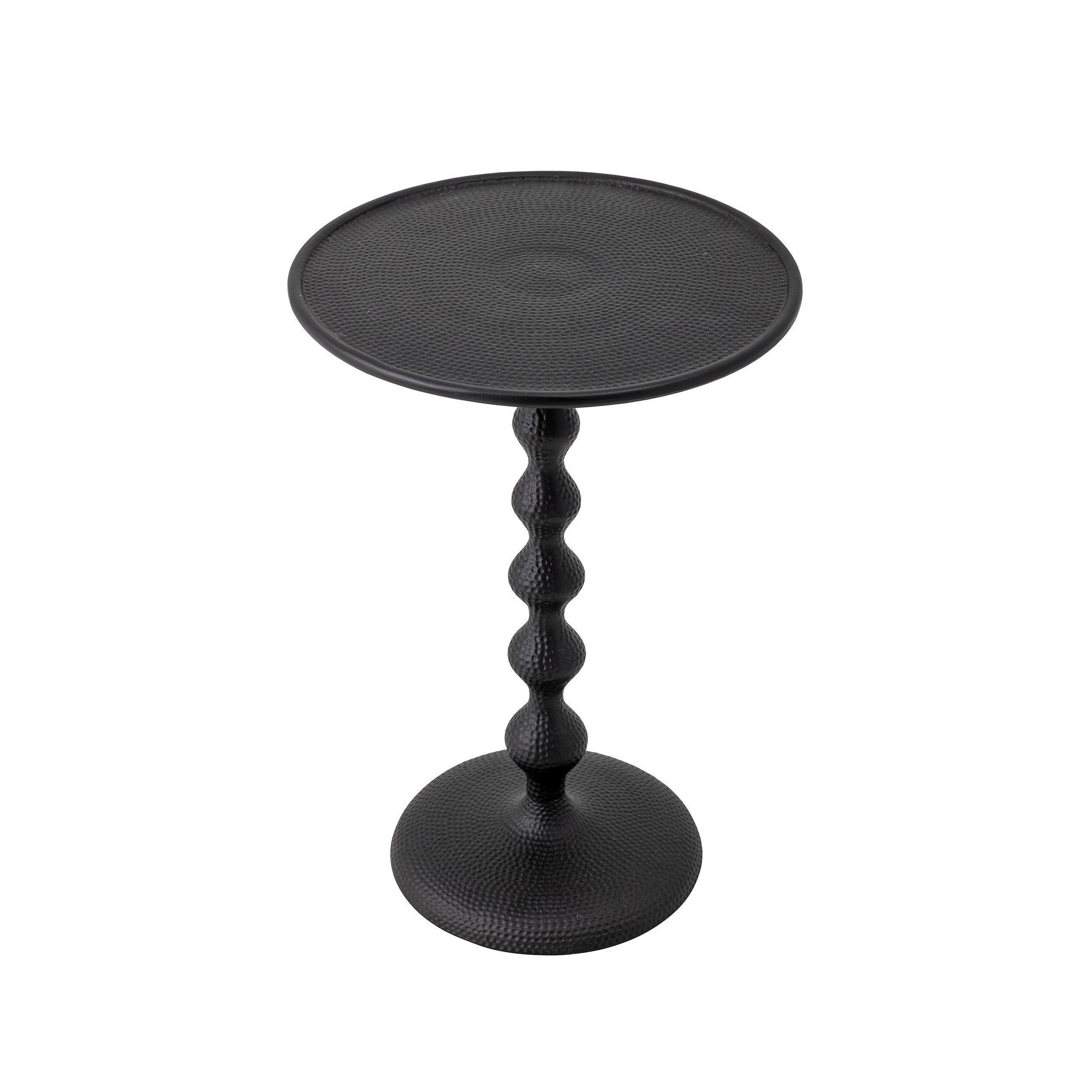 Matte Black Hammered Metal Table