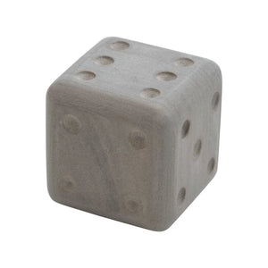 Grey Hand-Carved Sandstone Dice