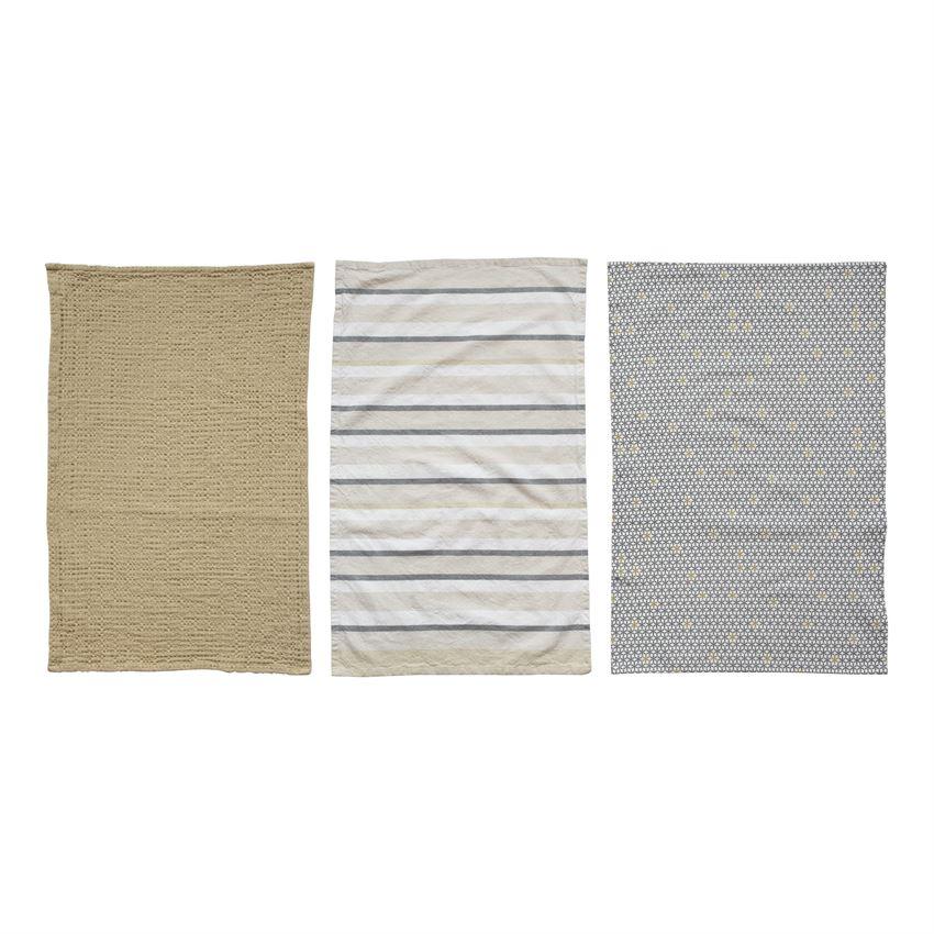 S/3 Multi Color Cotton Tea Towels