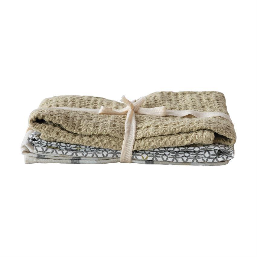 S/3 Multi Color Cotton Tea Towels