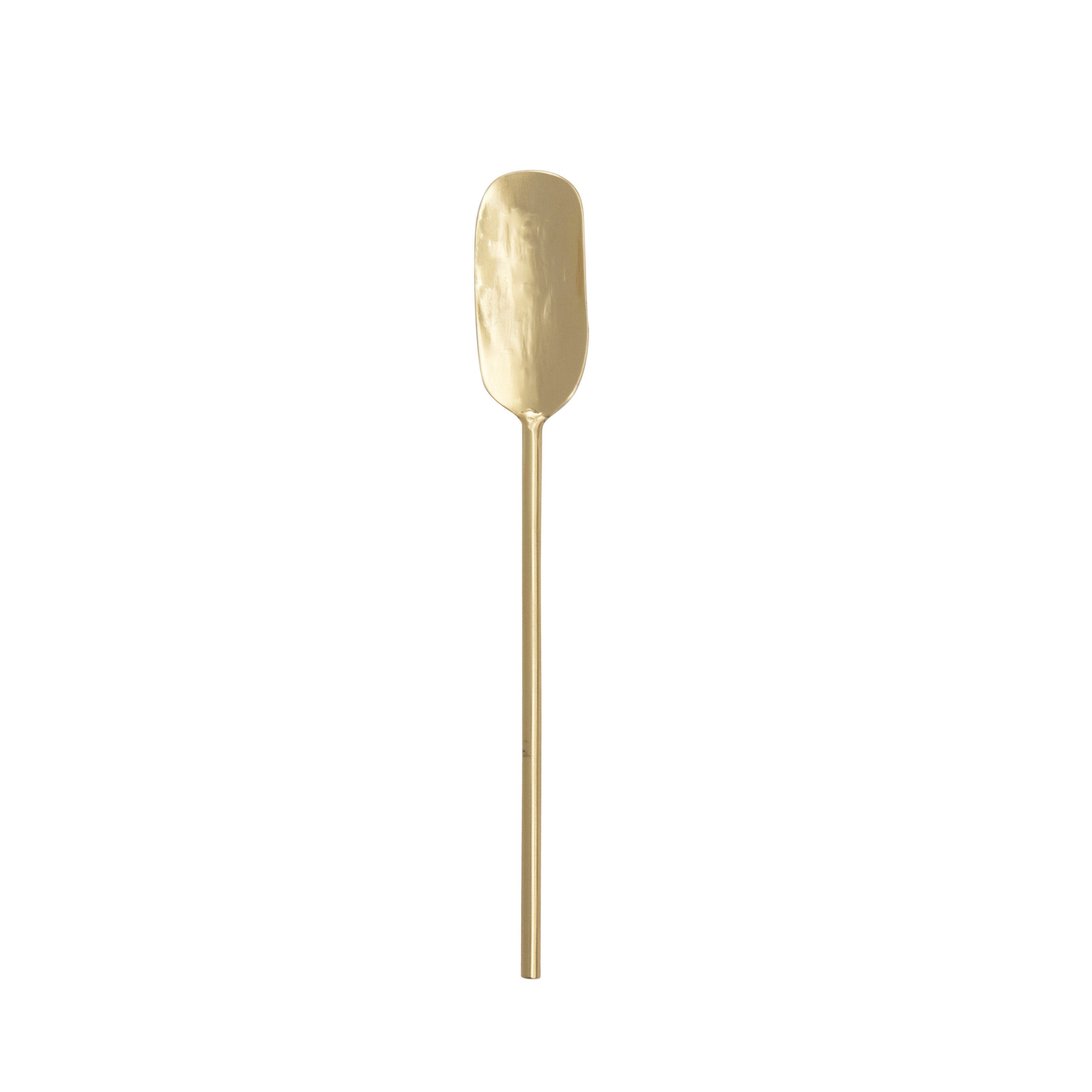 Stainless Steel Spoon w/Brass Finish