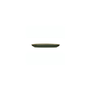 Green Stoneware Serving Platter w/Crackle Glaze