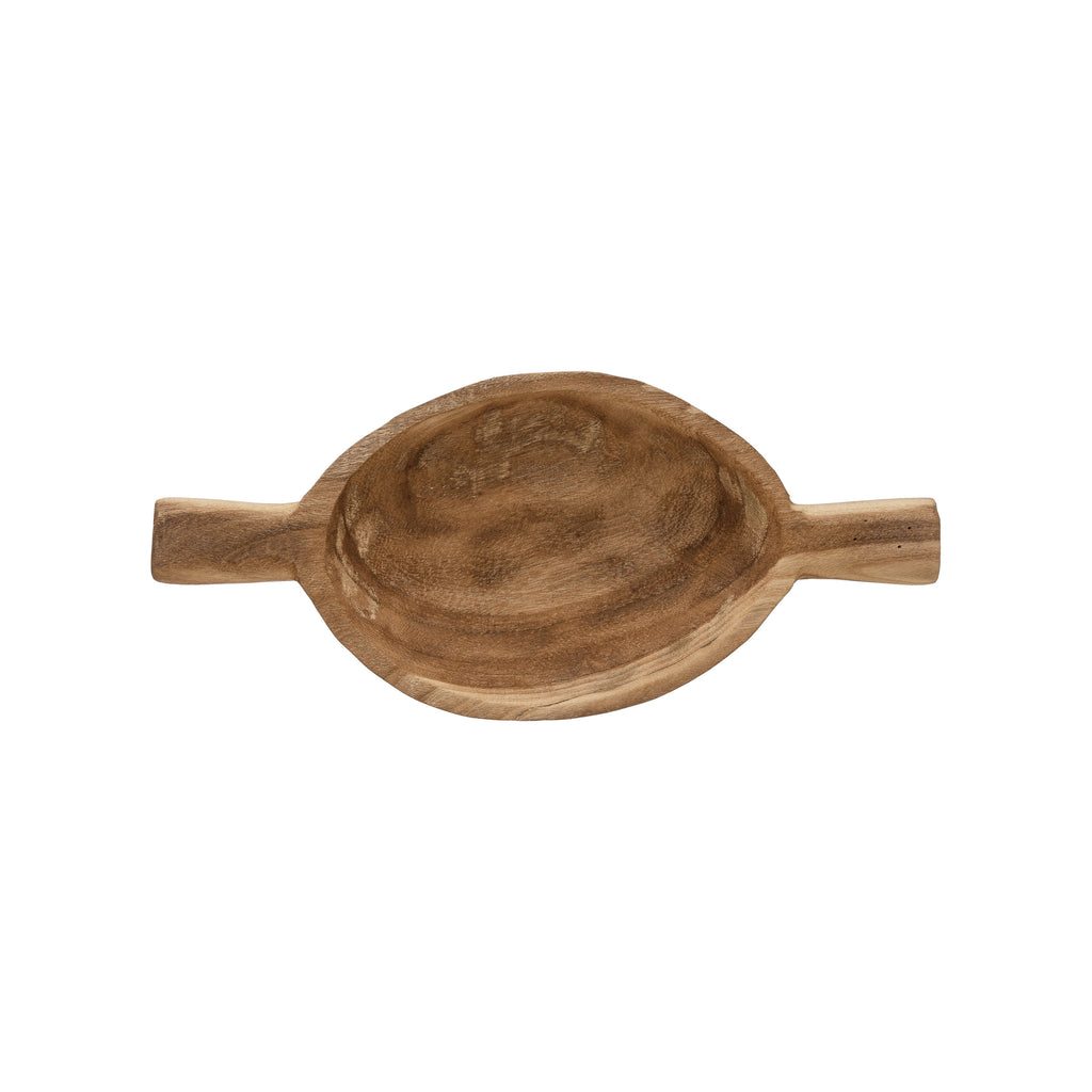 Wood Tray w/Double Handles