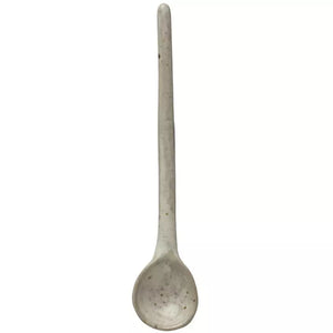 Speckled Cream Color Stoneware Spoon