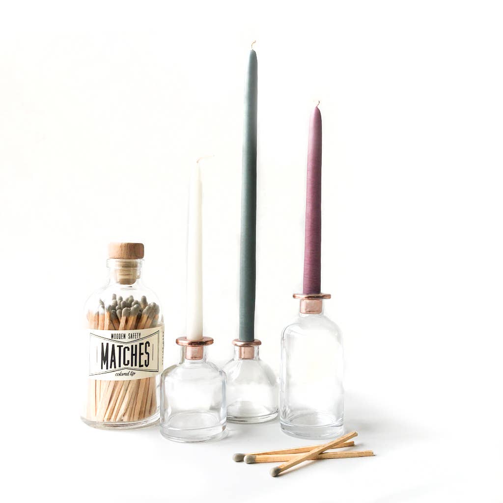 Glass Candle Holder - Large