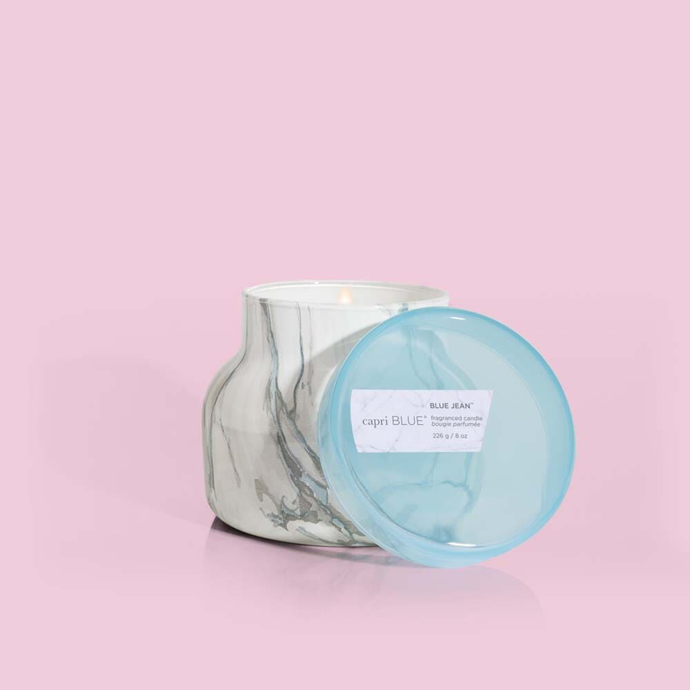 CB Modern Marble Petite Jar - Blue Jean