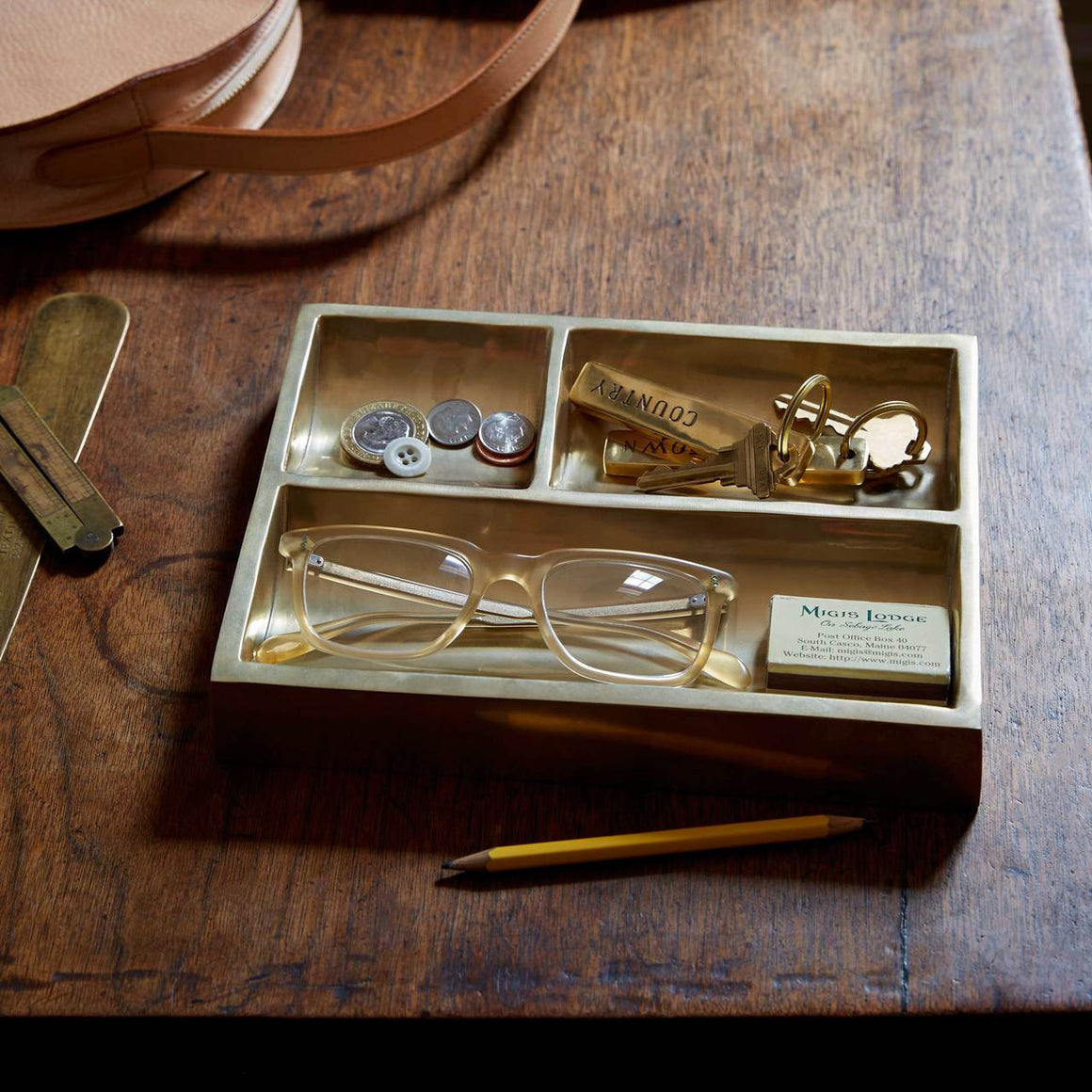 Desk Catchall | Brass Plated