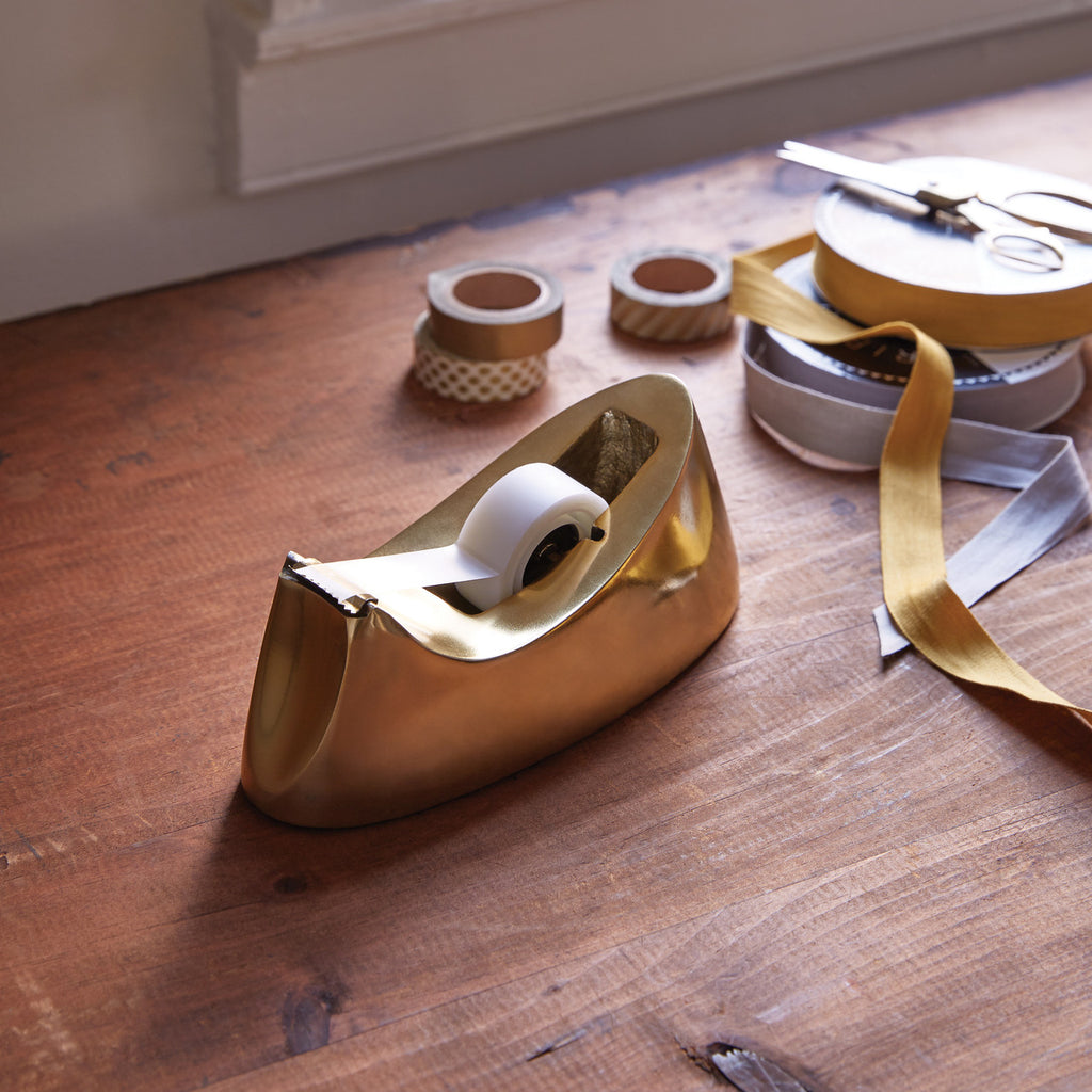 Brass Modernist Tape Dispenser