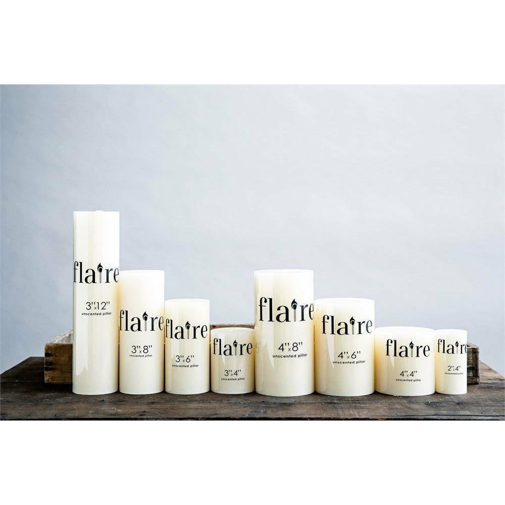 6" H Unscented Pillar Candle