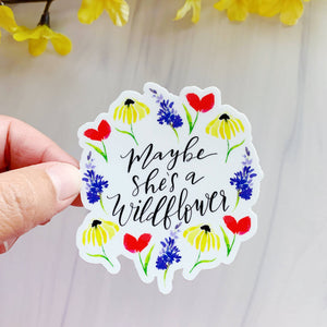 Wildflower Paper Company - Maybe She's A Wildflower Floral Sticker Decal