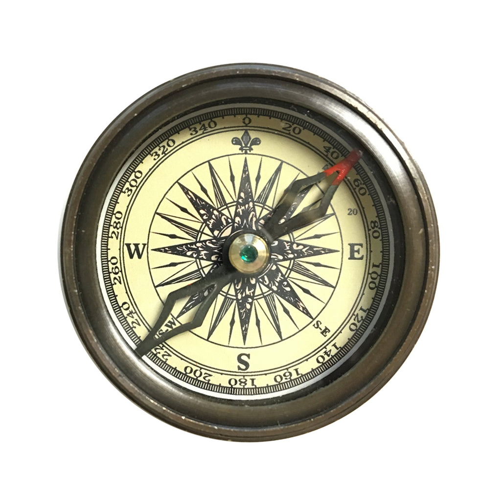 Vintage Style Engraved Compass