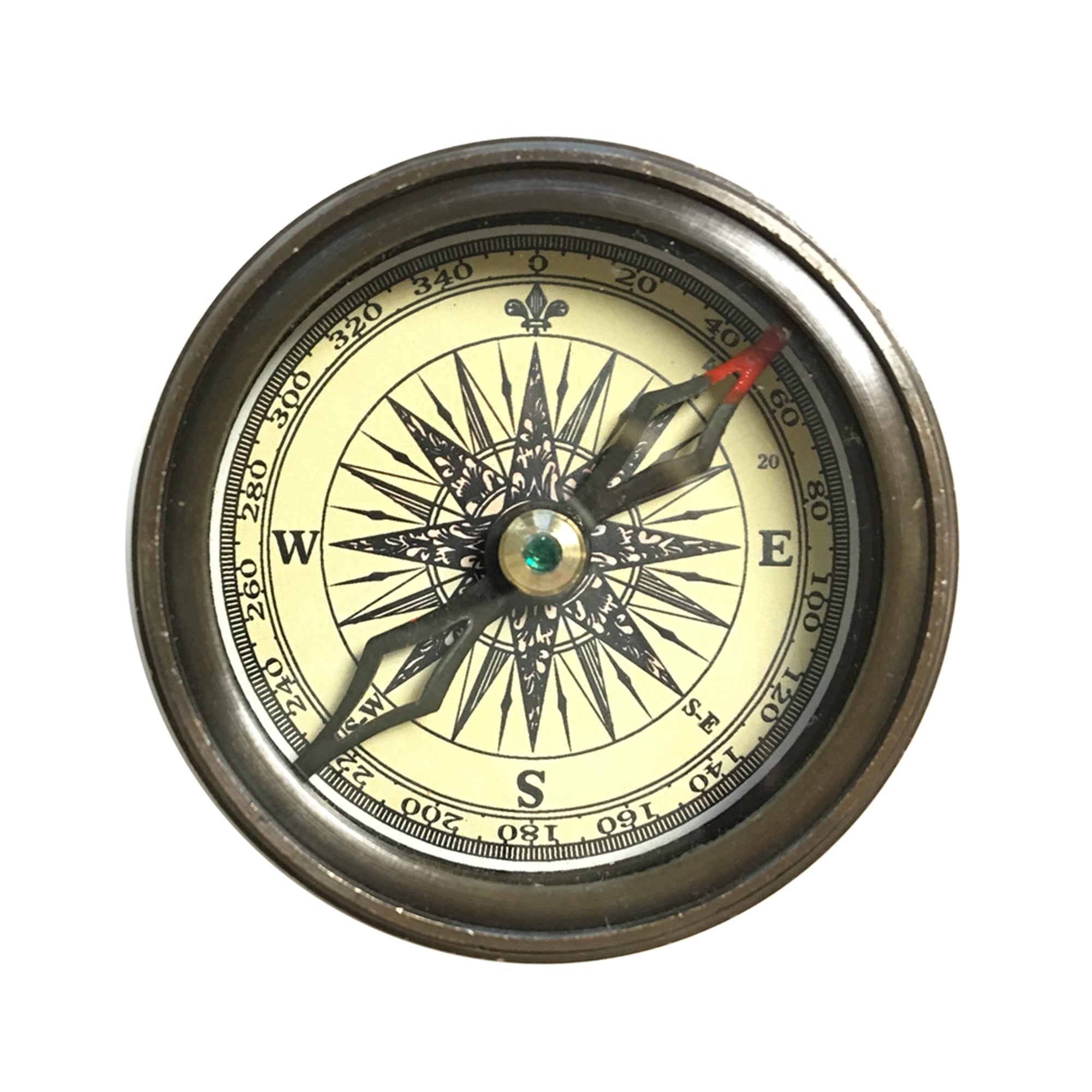 Vintage Style Engraved Compass