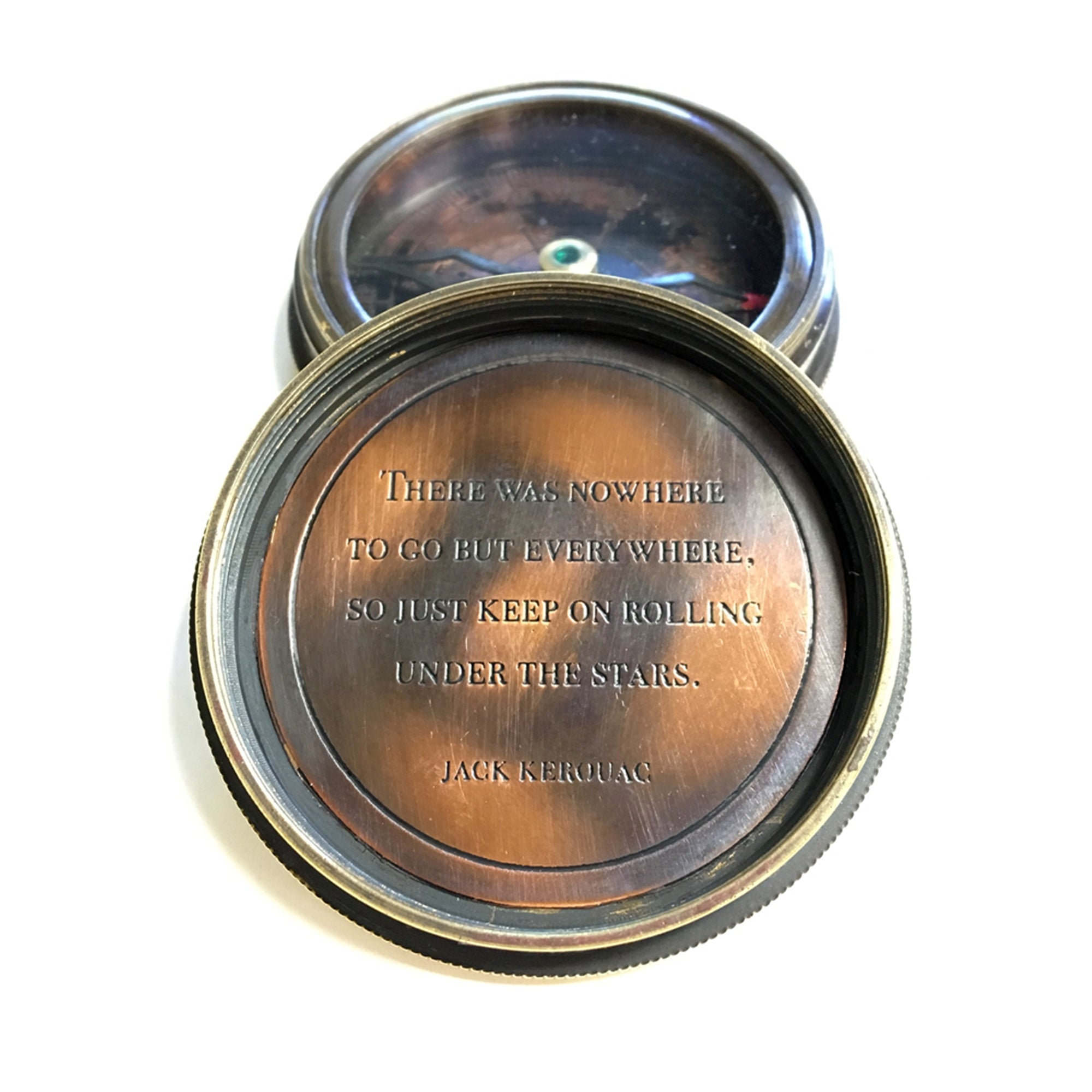 Vintage Style Engraved Compass