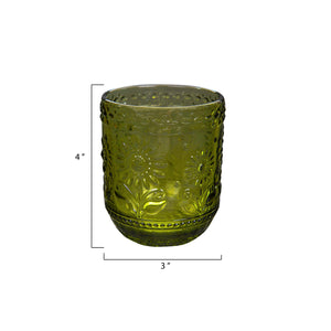 Embossed Drinking Glass