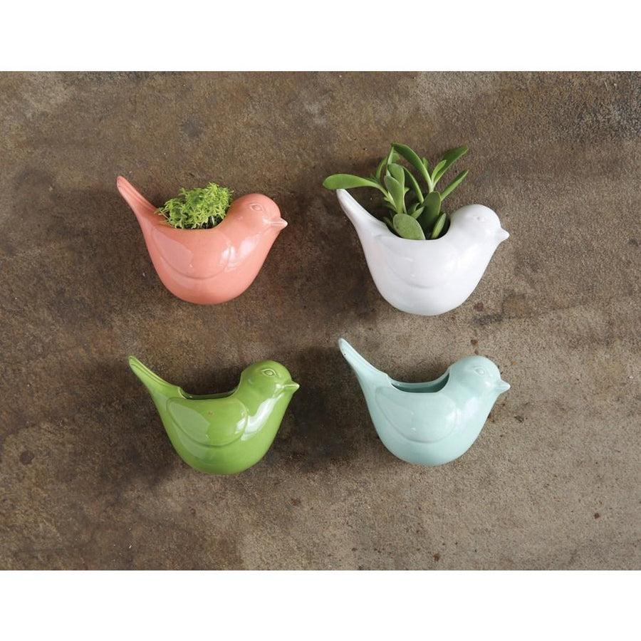 Stoneware Bird Vase w/ Magnets