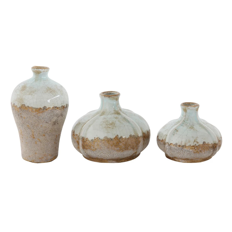 Distressed Finish Terracotta Vase