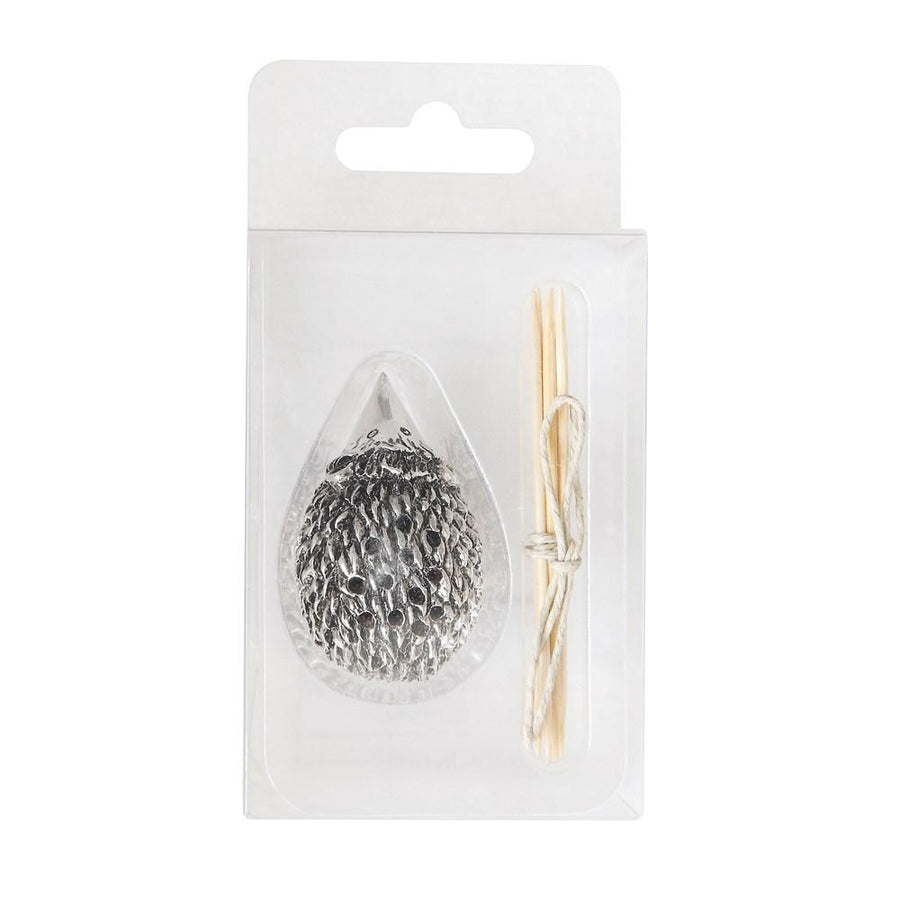Pewter Hedgehog Toothpick Holder w/5 Toothpicks