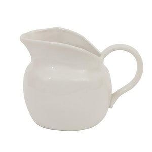 White Stoneware Vintage Reproduction Creamer