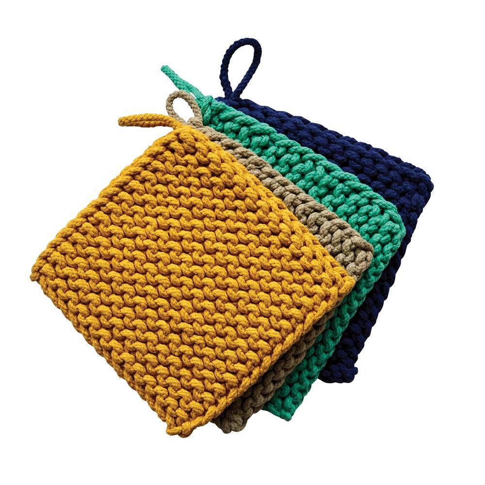 Square Cotton Crocheted Pot Holder