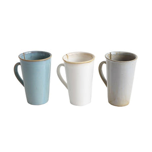 Reactive Glaze Stoneware Mug w/Tea Bag Slot