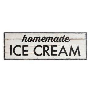 "Homemade Ice Cream" Wood Wall Decor