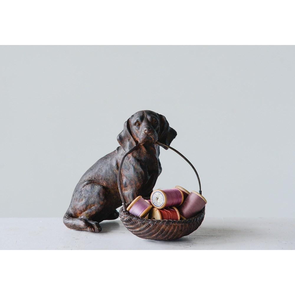 Dog w/Basket