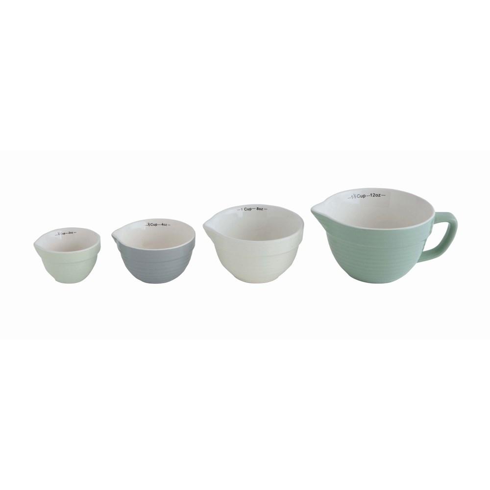 Stoneware Batter Bowl Shaped Measuring Cups