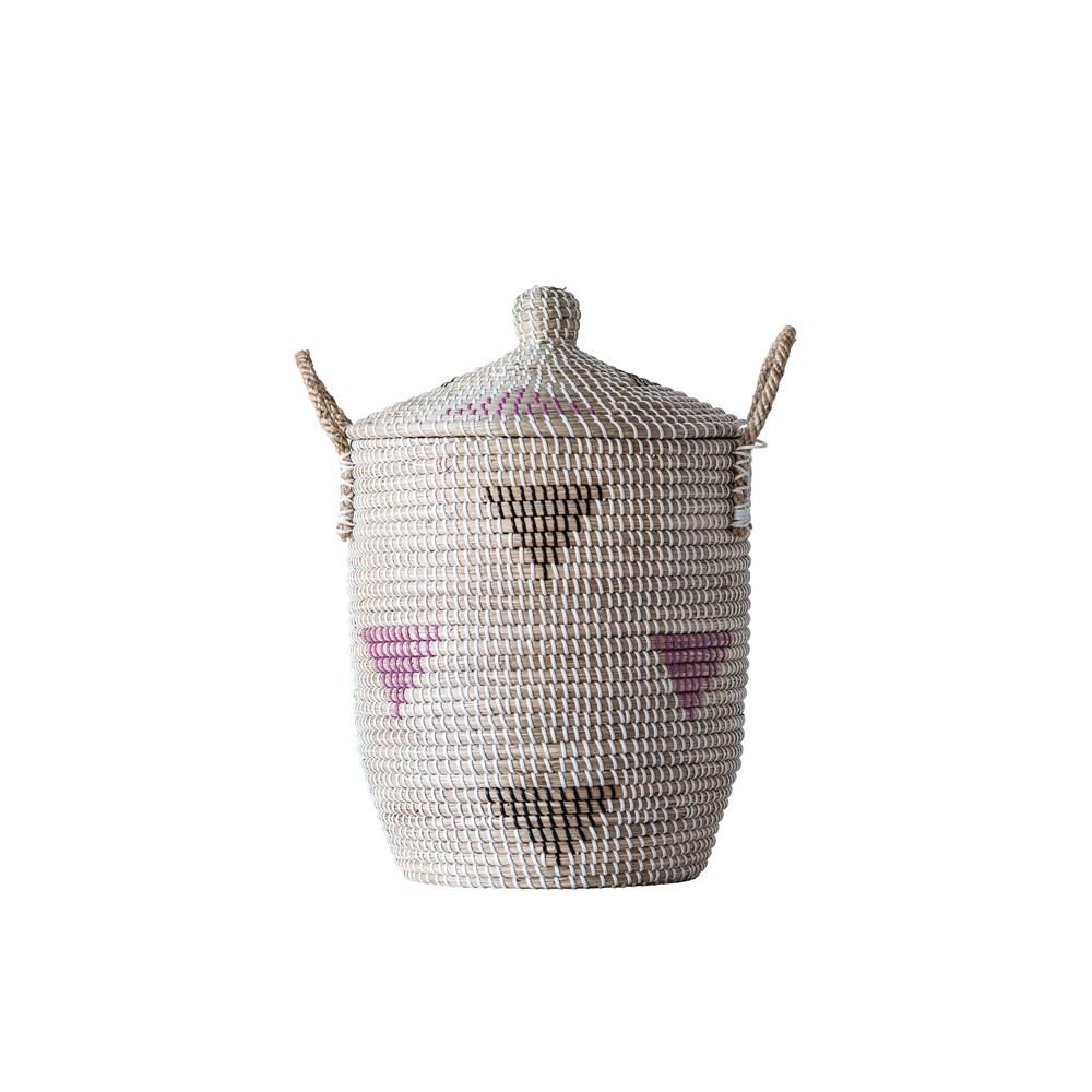 Seagrass Basket w/Lid