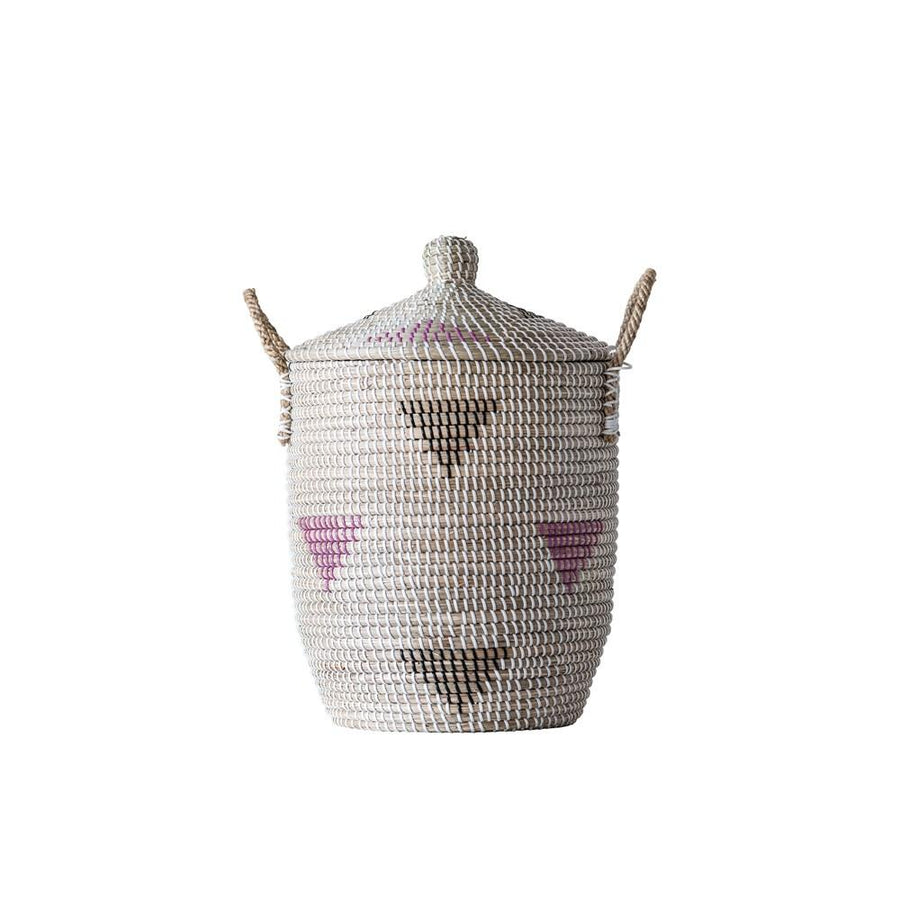 Seagrass Basket w/Lid