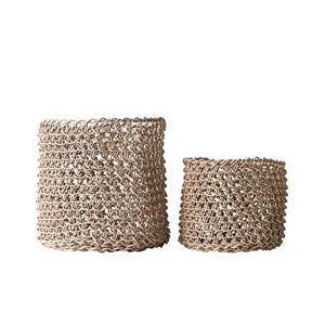 Round Woven Paper Baskets