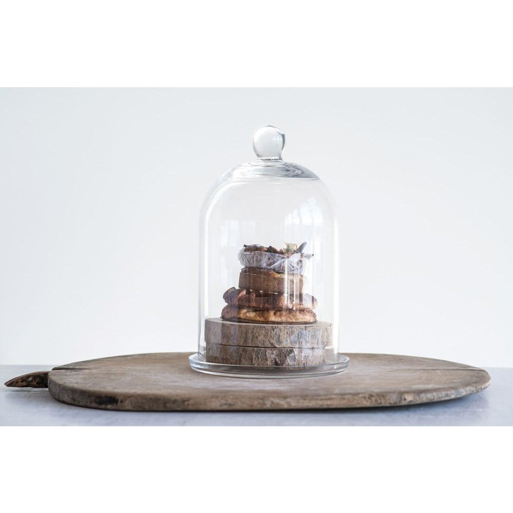 Glass Cloche w/Plate