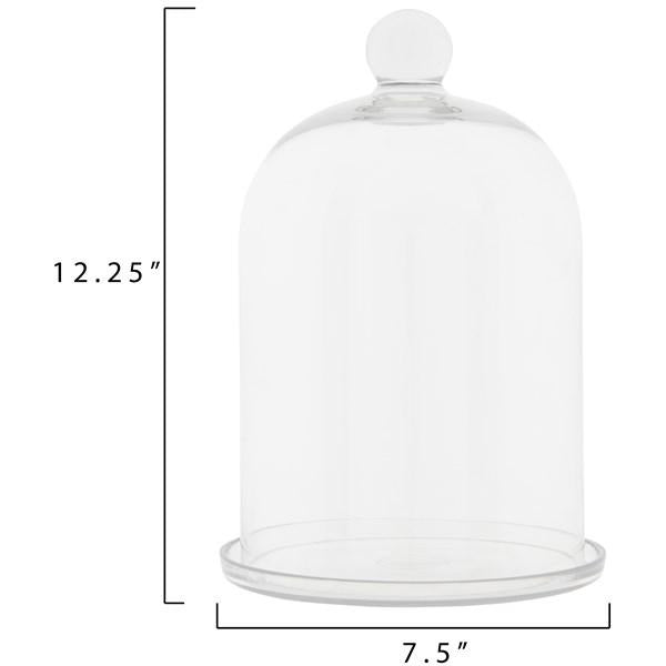 Glass Cloche w/Plate