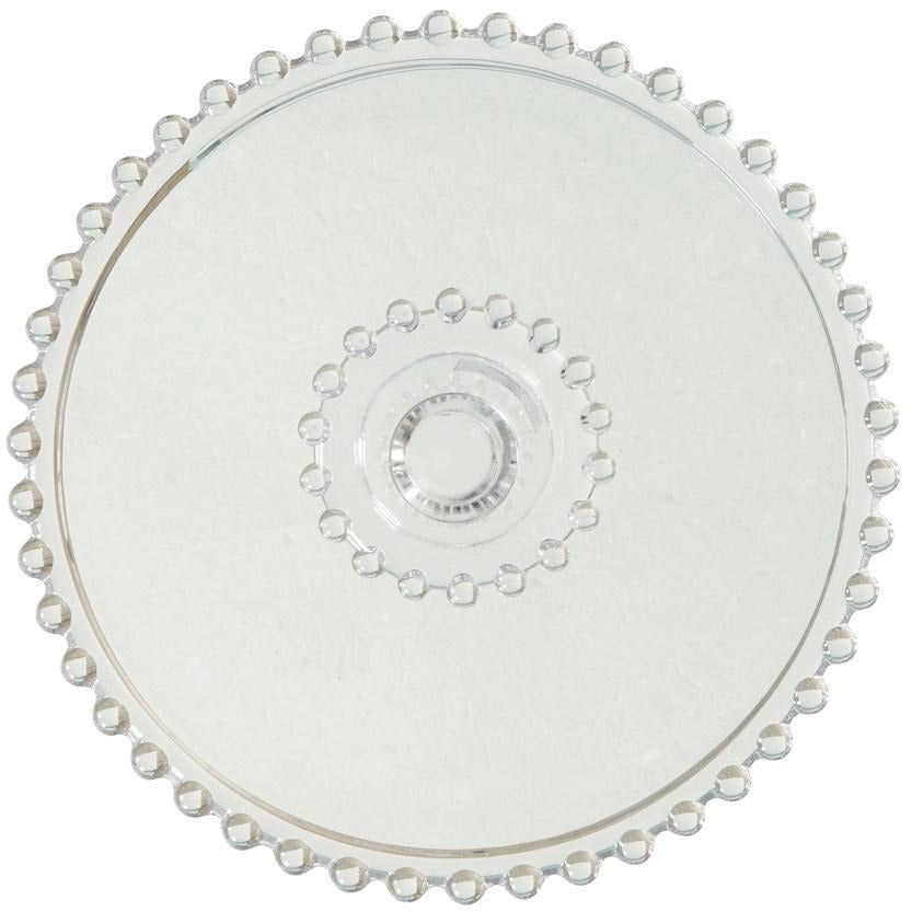 Pressed Glass Hobnail Cake Pedestal