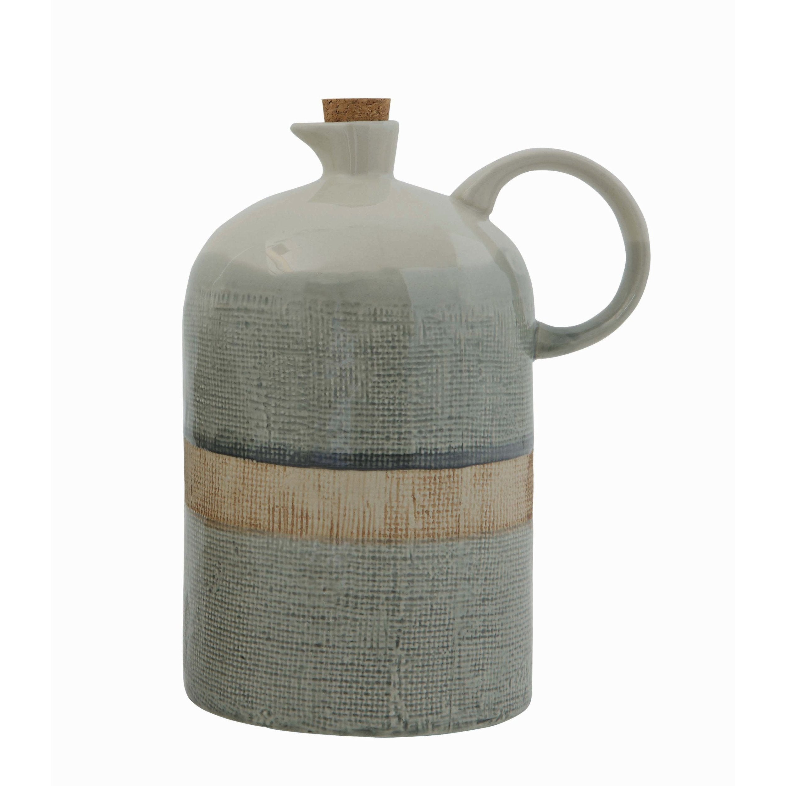 Ceramic Jug w/Cork Stopper