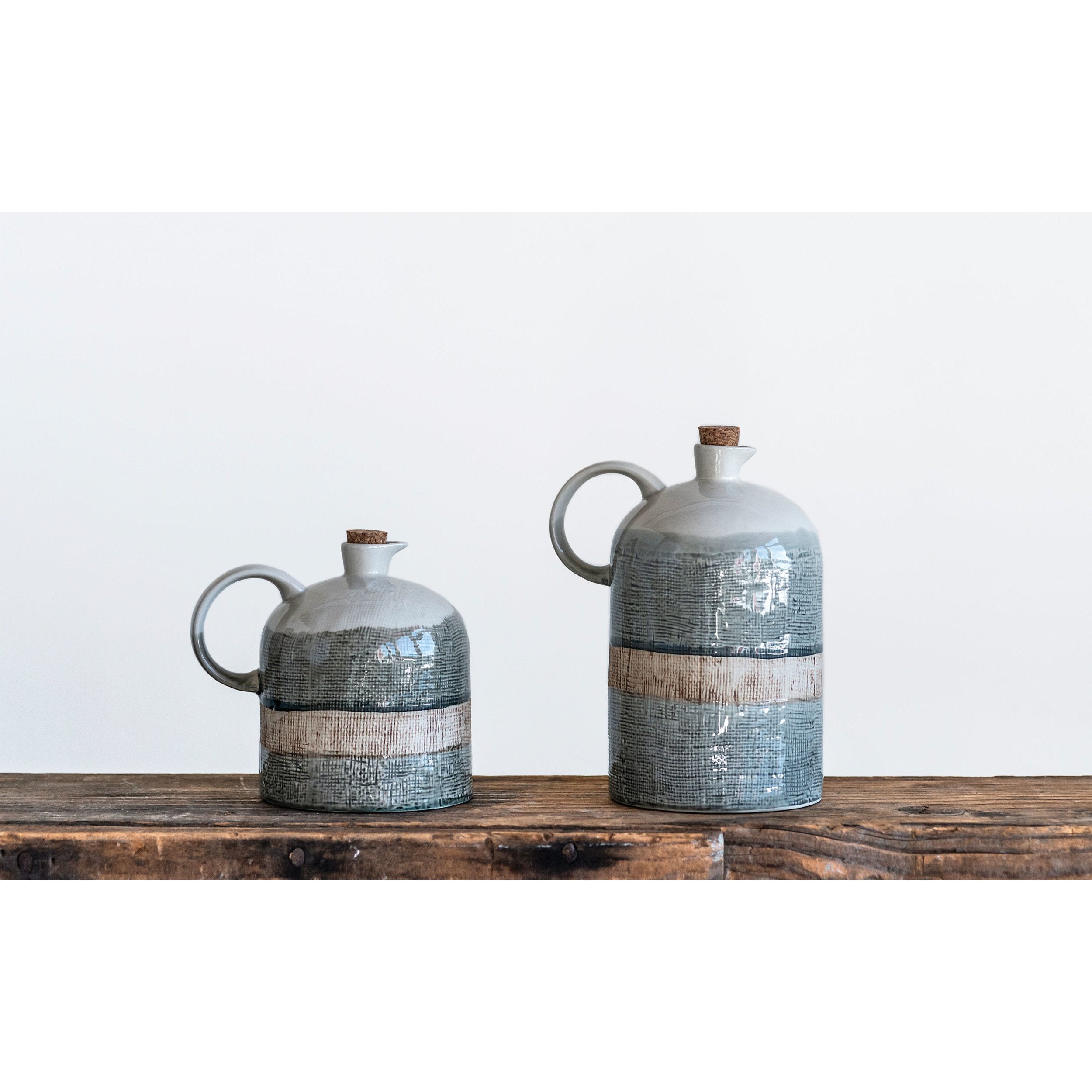 Ceramic Jug w/Cork Stopper