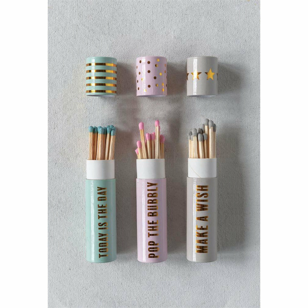 Tube Matchbox w/ Safety Matches