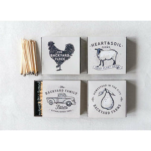 Matchbox w/Safety Matches and Farm Images