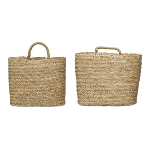 Seagrass Wall Baskets w/Handle