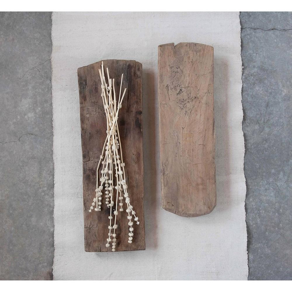 Decorative Found Wood Big Bajot Board w/Rock Finish