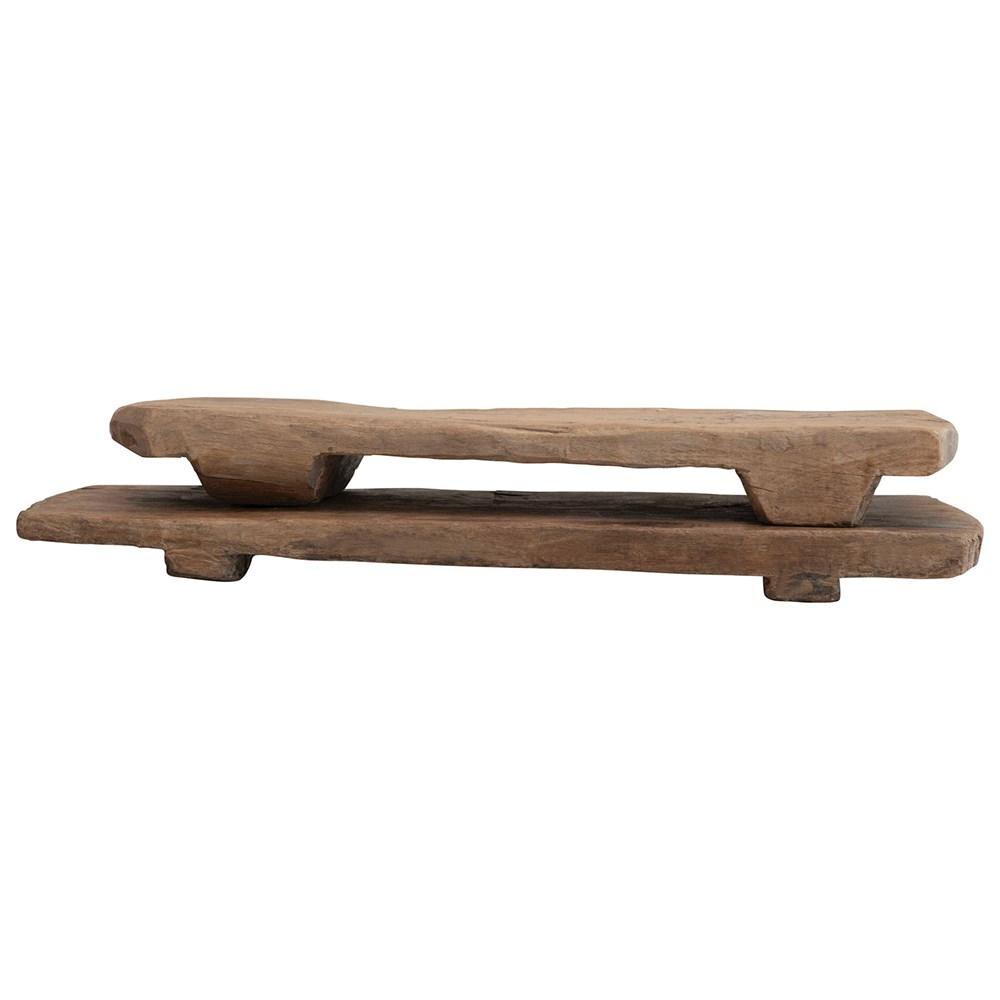 Decorative Found Wood Big Bajot Board w/Rock Finish
